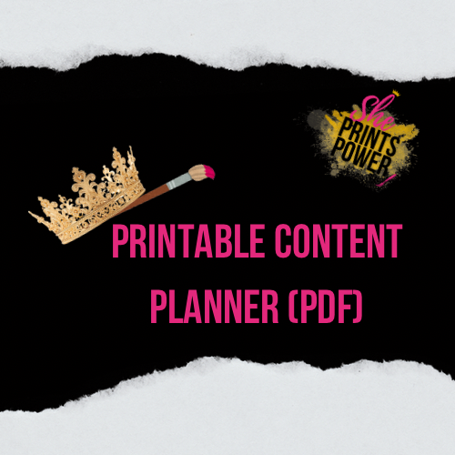 Printable Content Planner (PDF)