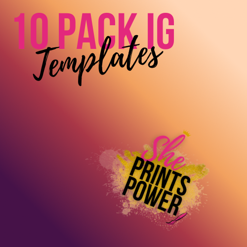 10 PACK IG TEMPLATES